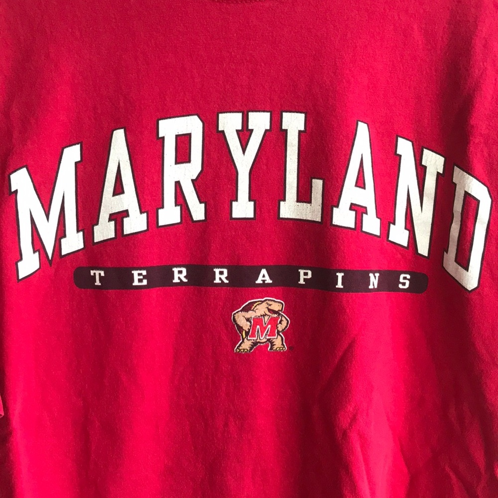 Red AS Sports Maryland Terrapins College T-Shirt